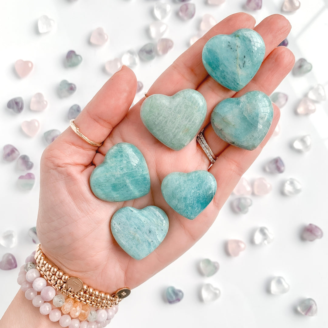 Amazonite Heart