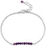 Charoite Gemstone Balance Bar Chain bracelet with extender - Blooming Lotus Jewelry