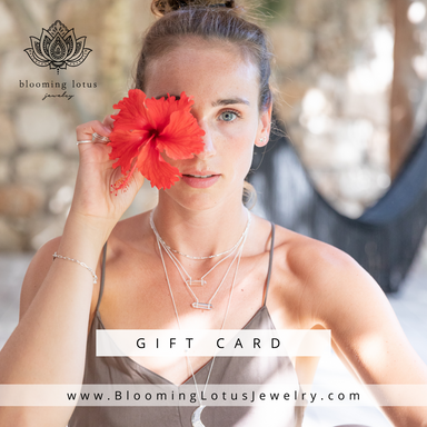 Gift Card - Yoga Jewelry - Gifts for Her - Blooming Lotus Jewelry