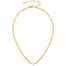 Herkimer Diamond Choker Necklace gold Blooming Lotus Jewelry