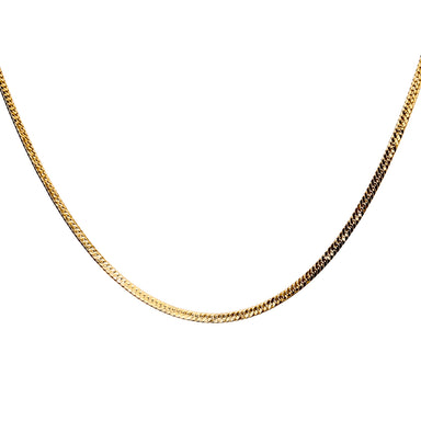 Gold Herringbone Chain Necklace - Herra Hera - Blooming Lotus Jewelry