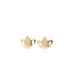 Tiny Lotus Stud Earrings gold - yoga jewelry - Blooming Lotus Jewelry