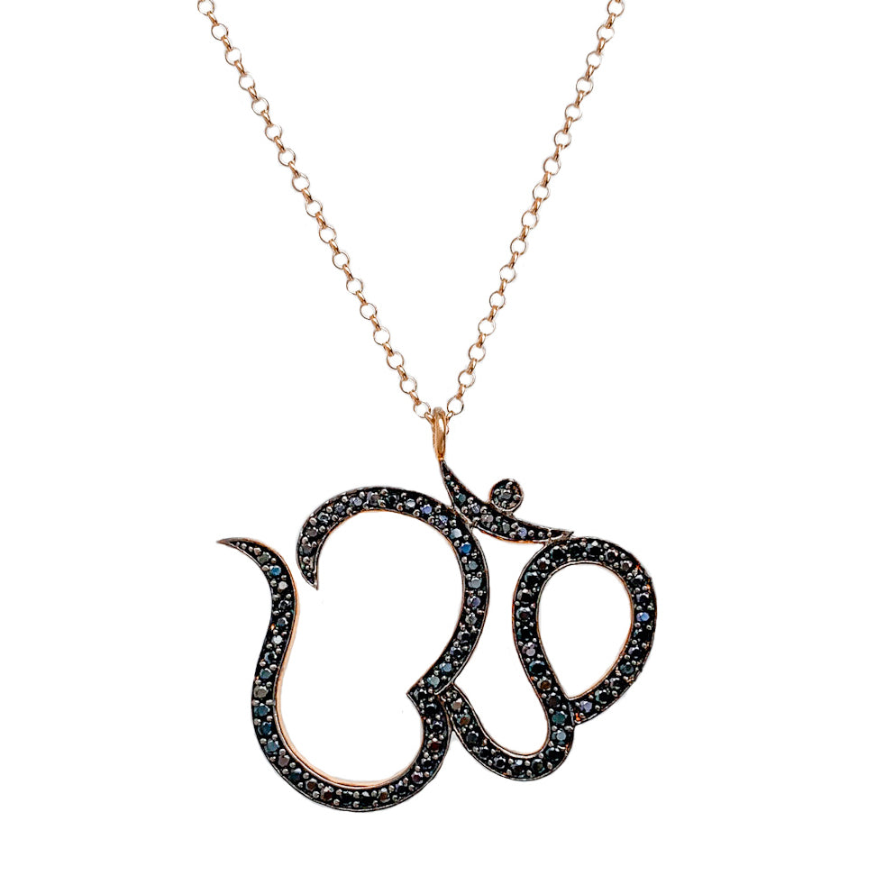 Om Necklace | Spinel | Gold | final sale Om Necklace | Spinel | Gold | final sale