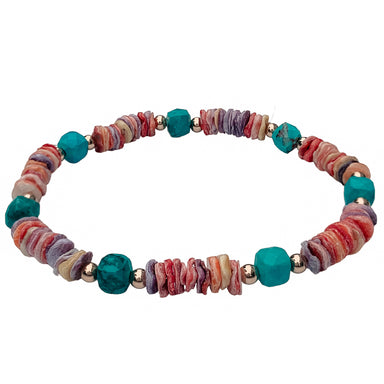 Coastal Bracelet | Shells, Turquoise