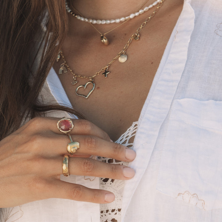 Heartstone Ring | Pink Tourmaline One-of-a-Kind