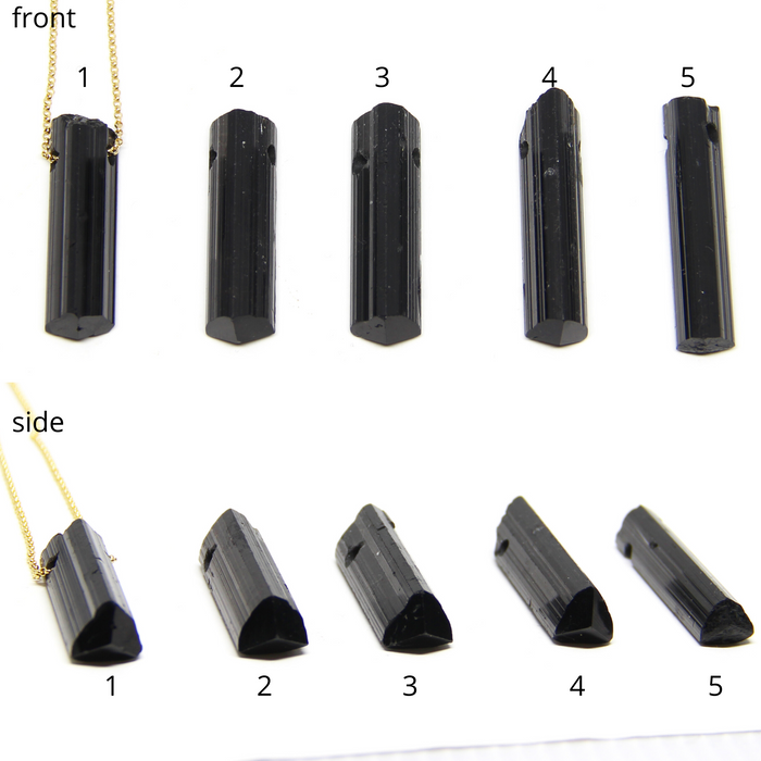 Buy Black Obsidian Natural Crystal Necklace Online in India - Mypoojabox.in