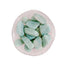 Amazonite Tumbled Gemstones in rose quartz dish - Blooming Lotus Jewelry