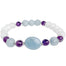 Balance and Harmony Gemstone Bracelet - Moonstone - Aquamarine - Blooming Lotus Jewelry