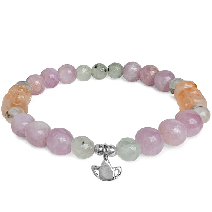 Begin Again Lotus Gemstone Bracelet - Kunzite - Blooming Lotus Jewelry