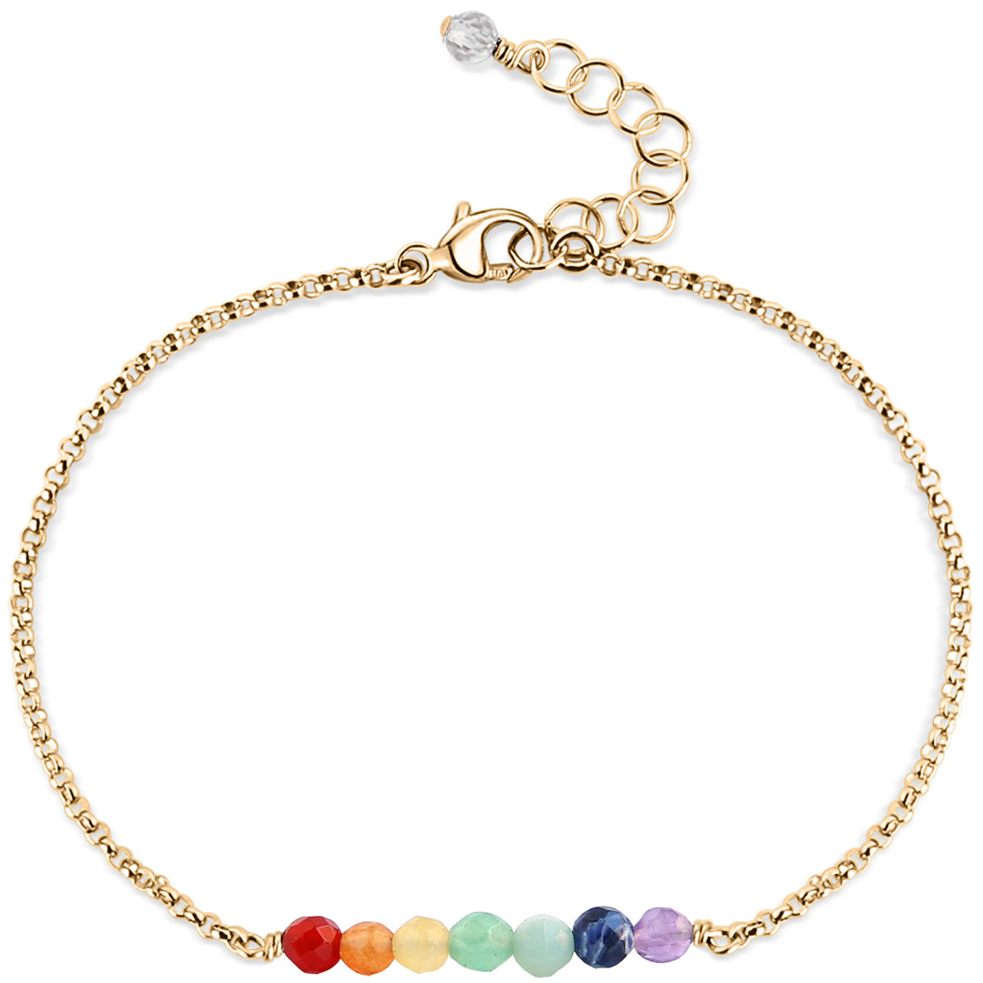 Gemstone Bar Bracelet Wire Repair (gold) - Blooming Lotus Jewelry