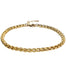 Chunky Gold Layering Chain Bracelet - rounded box chain front view - Blooming Lotus Jewelry