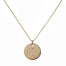 Constellation Zodiac Necklace Aquarius - Gold Disc - Blooming Lotus Jewelry