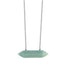 Green Aventurine Double Terminated Crystal Necklace - silver - Blooming Lotus Jewelry