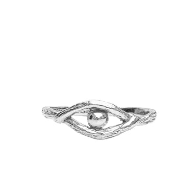 Evil Eye of Protetion Ring - silver - Blooming Lotus Jewelry