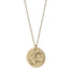 Gold Om Necklace on gold chain - Yoga Jewelry - Blooming Lotus Jewelry