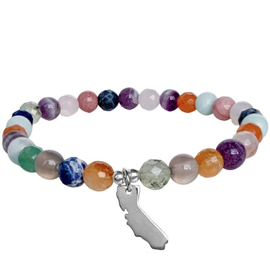 Home Sweet Home Bracelet | California | Mixed Gemstones | final sale