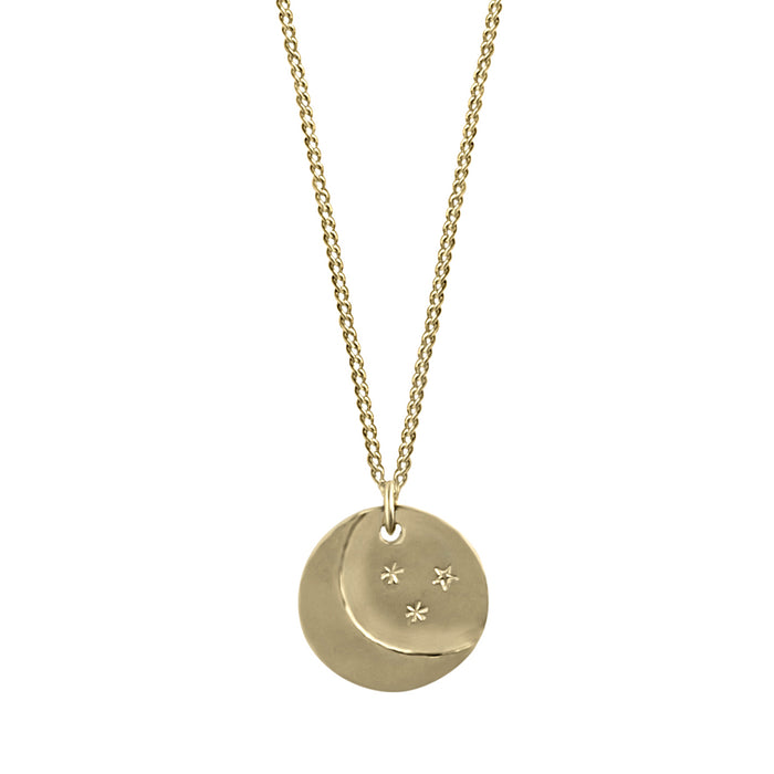 Moon & Stars (solid 14K gold) - Blooming Lotus Jewelry
