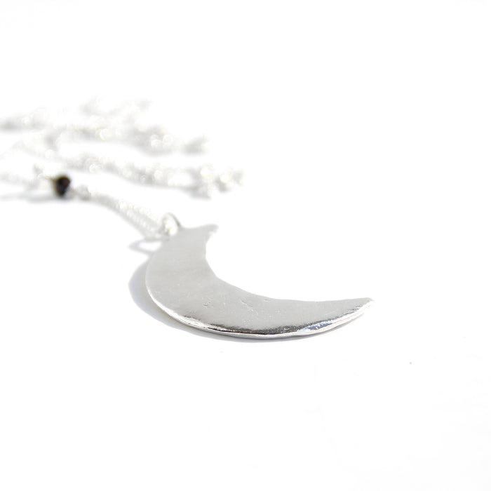 Luna Crescent Moon Necklace _ Moon Phase Jewelry _ Blooming Lotus Jewelry