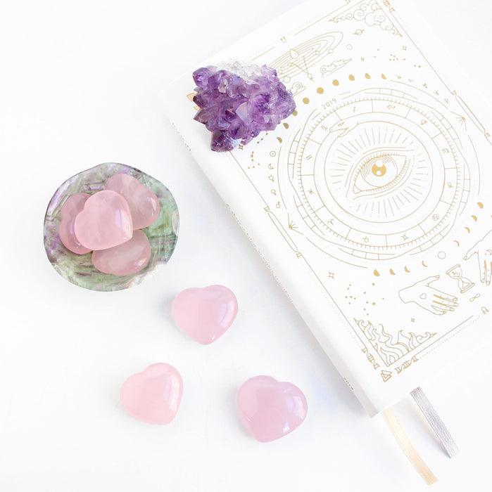 Rose Quartz Heart - Blooming Lotus Jewelry