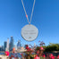 Mantra Coin - Manifest Your Dreams - silver hanging - Blooming Lotus Jewelry