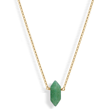 Mini Aventurine Point (gold) - Blooming Lotus Jewelry