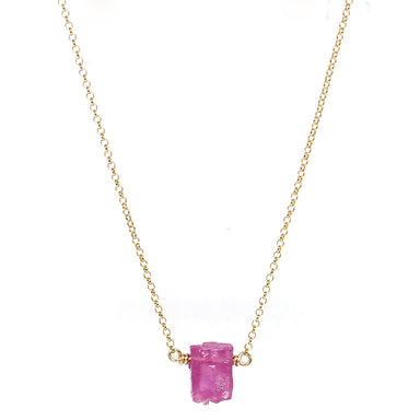 Pink Sapphire Nugget | Gold