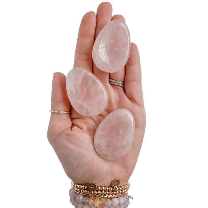 Rose Quartz Worry Stone | Love