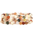 Rutilated Quartz gemstone bracelets closeup - Blooming Lotus Jewelry