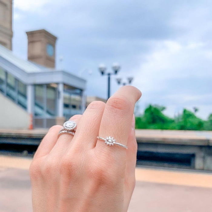 Tiny Eye of Protection Ring | Sterling