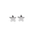 Tiny Star Stud Earrings silver pair